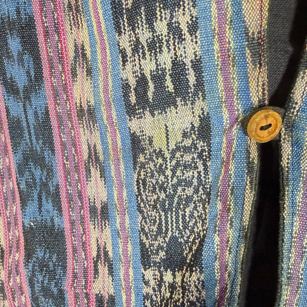 Purple Blue Tapestry Men's Vest Western Boho M - Picture 3 of 4